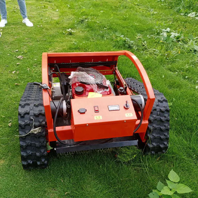 出口日本小型遥控割草机绿地庄园果园除草履带行走草坪修剪机