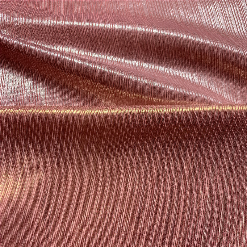 烫金美人条工艺面料 满版烫银舞蹈服 女装t恤欧美金银丝连衣裙布