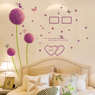 Cozy Bedroom Wall Painting Stickers Wall Stickers Headboard Background Wall Wallpaper Stickers Self-Adhesive Wall Decorative Wall Decals