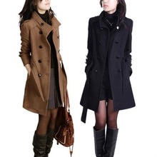 winter cheap sale women long jacket wool coat