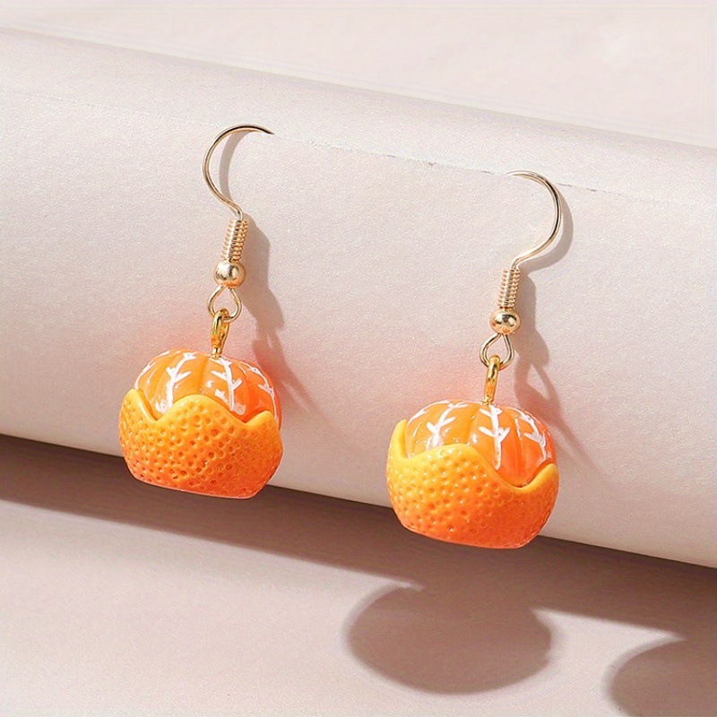 Ins Style Diy Special Artificial Mini Cat Cake Fruit Earrings Student Trendy Style Funny for Girls Earrings