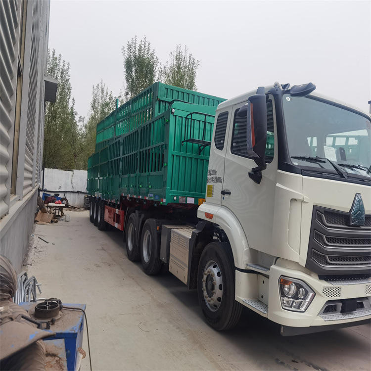 13米半挂车 仓栅式运输半挂车 高栏半挂车 牲畜运输车 子母挂车