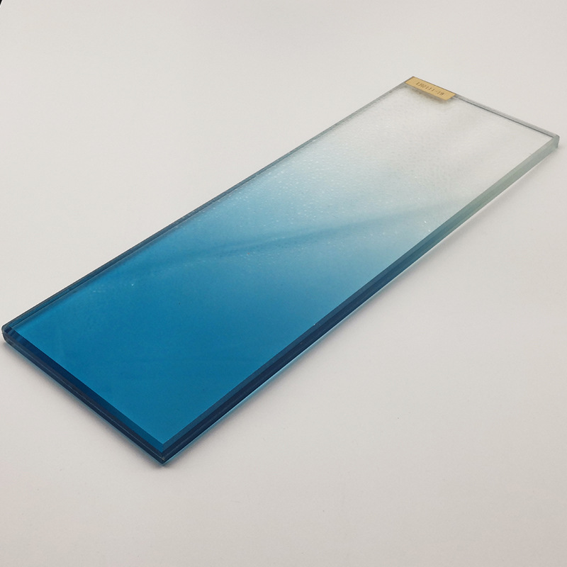 厂家直销防爆渐变玻璃办公室门窗酒店艺术钢化隔断渐变夹胶玻璃