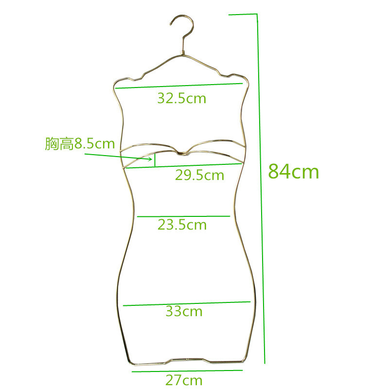 金属泳衣架比基尼婚纱展示服装店连体衣泳装衣架玫瑰金现货店