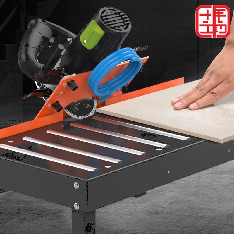 *瓷砖倒角机45度高精度倒角器台式斜切割机小型无尘磨边机倒*