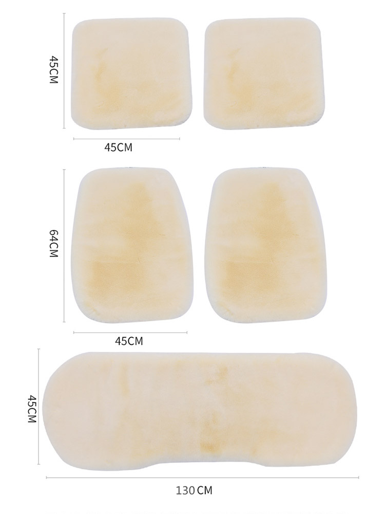 冬季毛绒汽车坐垫单片无靠背加厚棉垫加热前排车座垫方垫单座毛垫