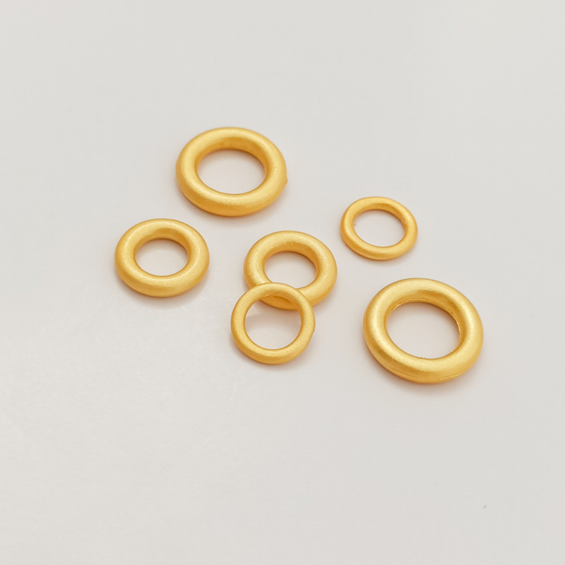 强保色古法金配件素圈乾坤圈圆环闭口圈diy手作手绳卡环圈连接环