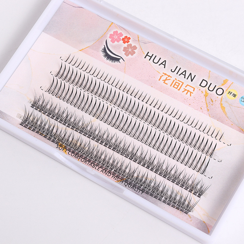 9 Flowers Fish Tail Fairy a Hair Assortment Pack Grafting False Eyelashes Natural Comfortable Thick Self-Grafting Fake