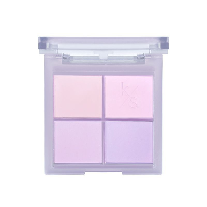 Kakashow Sweet Face Mood Four-Color Blush Chin Purple Matte Student Daily White Peach Natural Nude Makeup Brightening