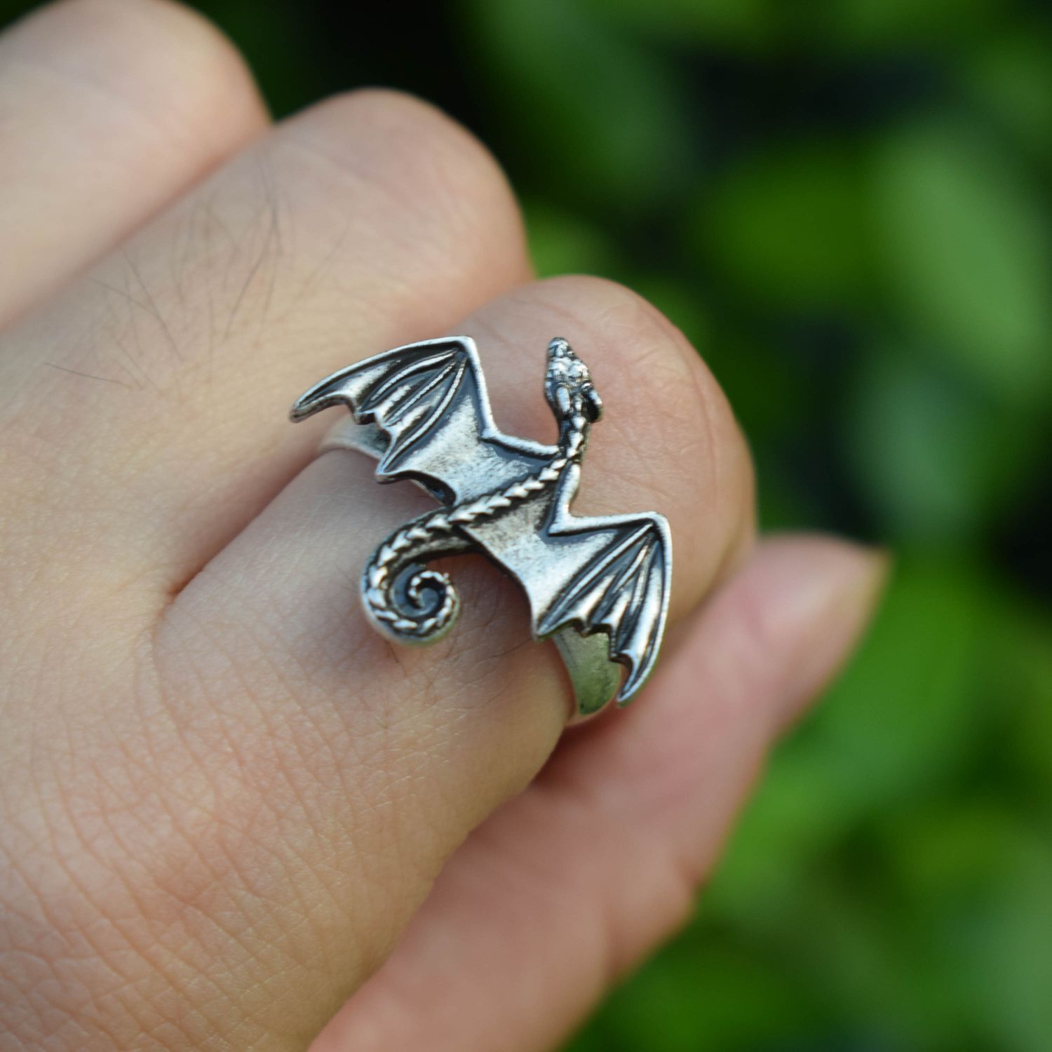 独特的可调节飞龙戒指为女性母亲节礼物清新甜美卡通无仿珍珠郑州