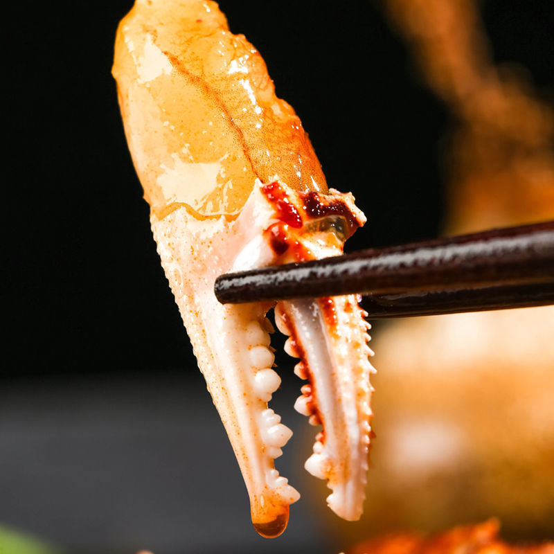 麻辣醉蟹钳即食罐装鲜活冷冻大花蟹沙蟹爪舟山螃蟹钳子蟹脚蟹腿