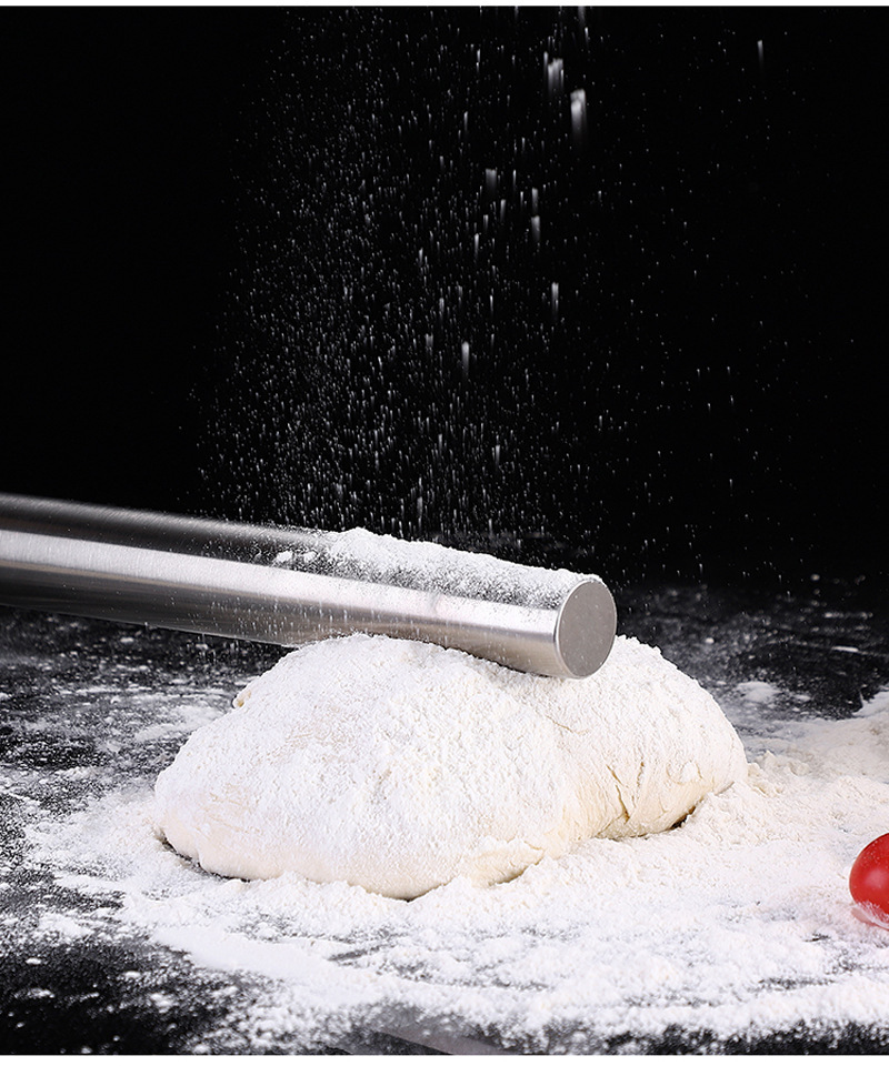 304不锈钢擀面杖 家用饺子皮擀面棍 擀面锤神器防霉批发