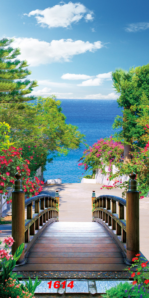 直播间背景布大自然风景背景yy快手网红山水视频背景墙3d墙纸批发