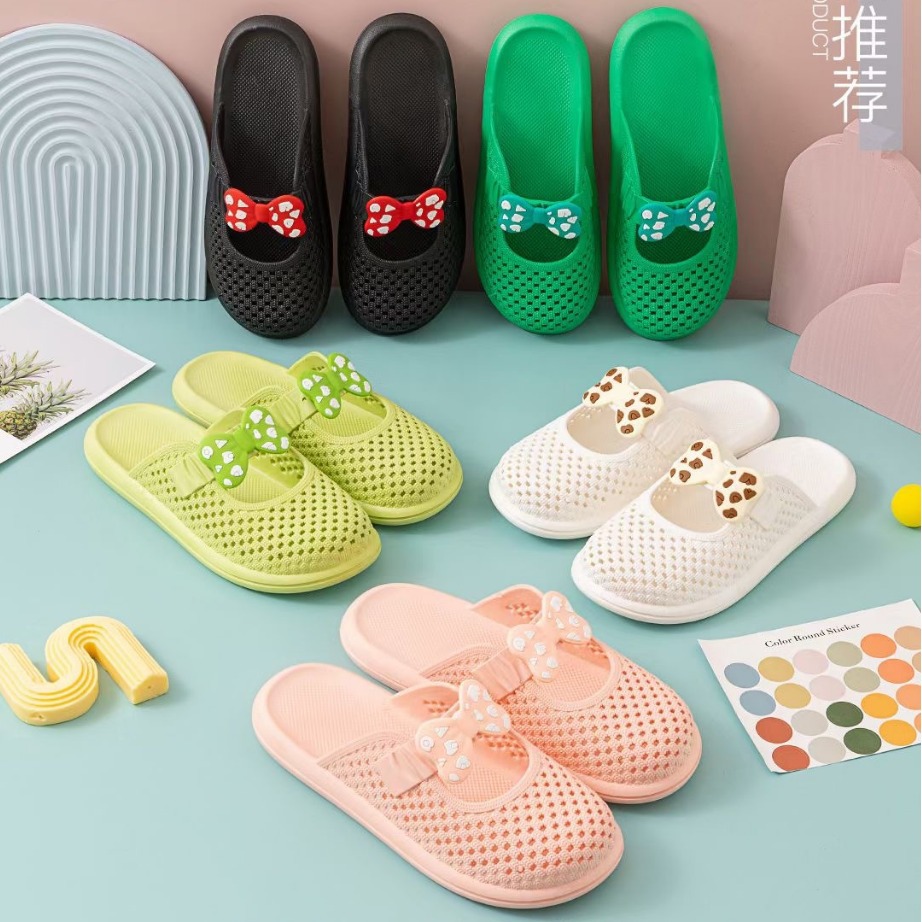 彩色卡通花朵滴塑女款花园仿编织包头双码女凉拖鞋2795-阿里巴巴