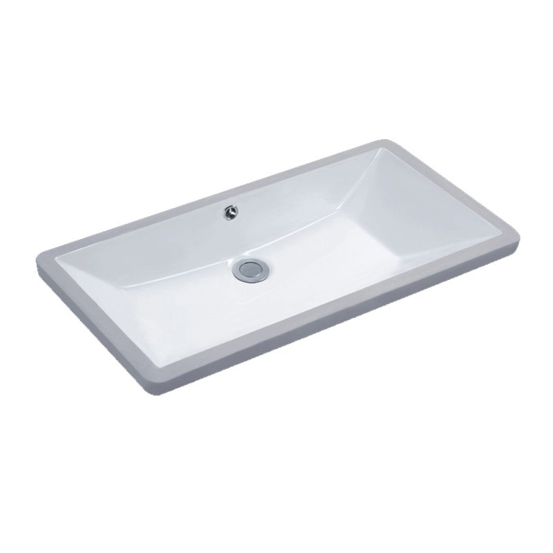 28-Inch 32-Inch Drop-in Sink 80cm Large Size Large Ceramic Square Embedded Wash Basin Bathroom Washbasin