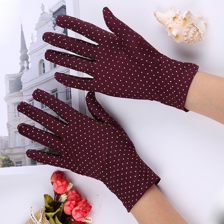 女生春秋夏天耐用型布料超薄手套女干活电瓶车夏季短款