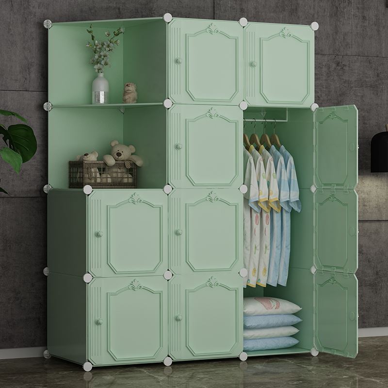 塑料衣柜大人用儿童男孩衣橱女孩宿舍加厚简易结实耐用简单简装
