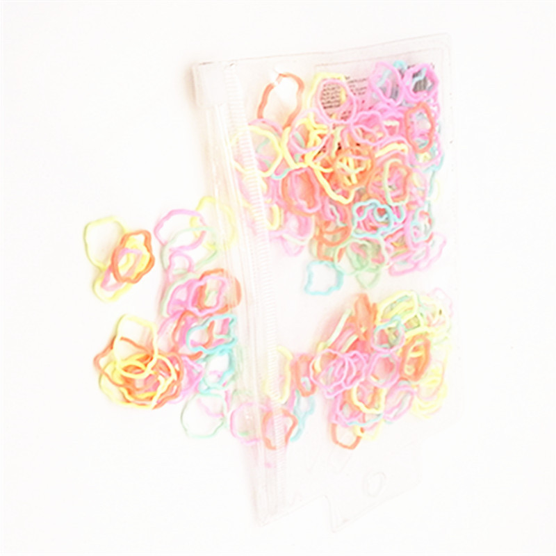 耐用彩色发绳强拉不断基础橡皮筋扎辫子高弹力发圈糖果色小熊皮筋