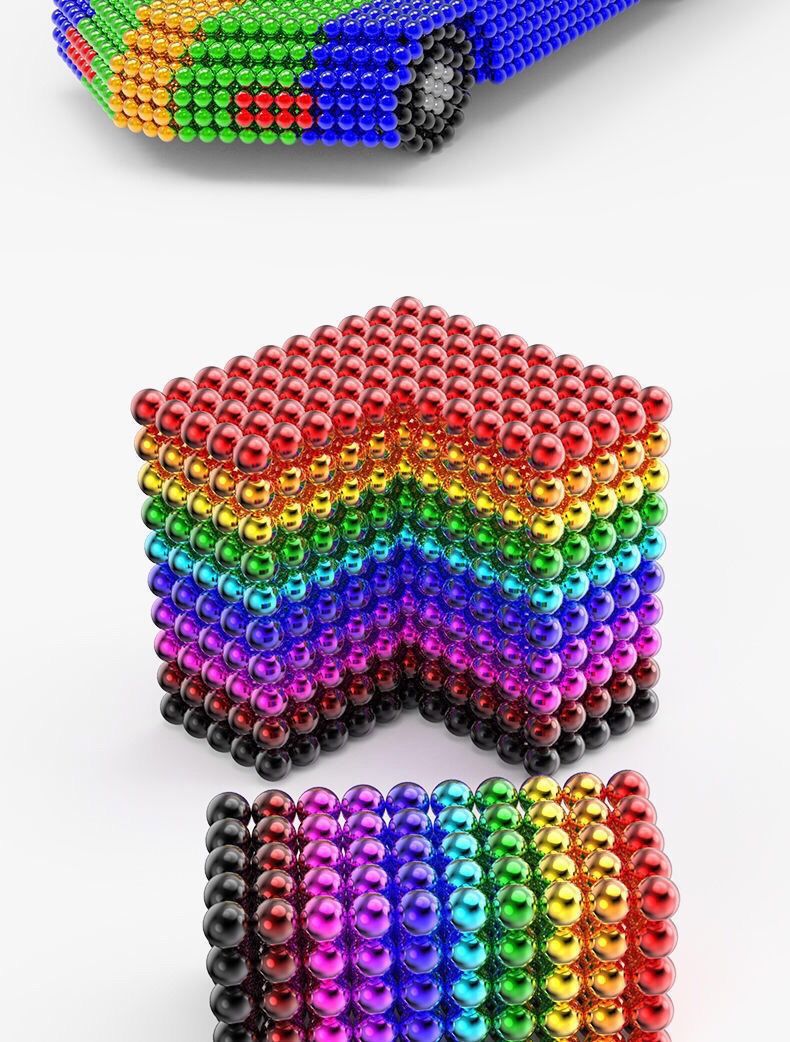 巴克球1000颗磁铁球八克吸铁石球磁力球珠益智积木玩具减压魔力珠