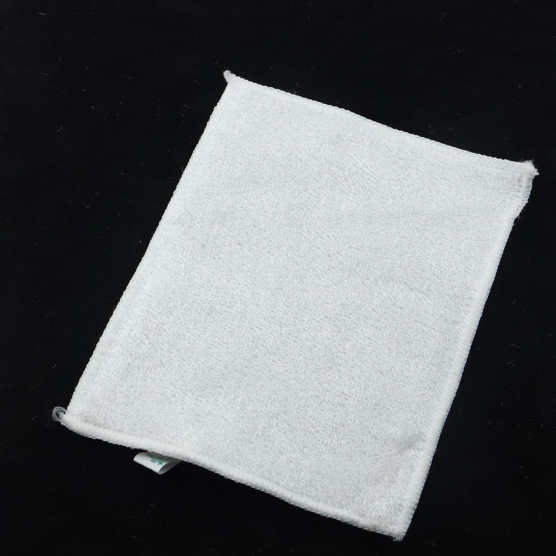 加厚白色竹纤维洗碗巾不易粘油双层抹布竹炭去油污洗碗布百洁布