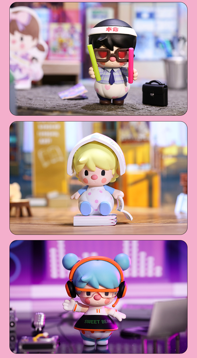 小甜豆秋叶原系列手办确认款盲盒popmart泡泡玛特抓娃机街机扭蛋