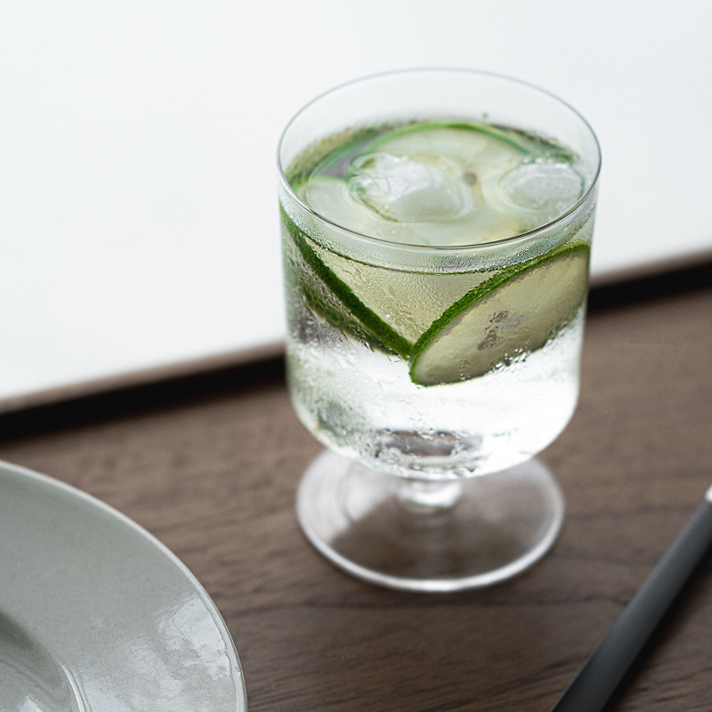水晶玻璃高脚杯夏天冷饮杯果汁杯冰淇淋杯水杯果酒杯水杯