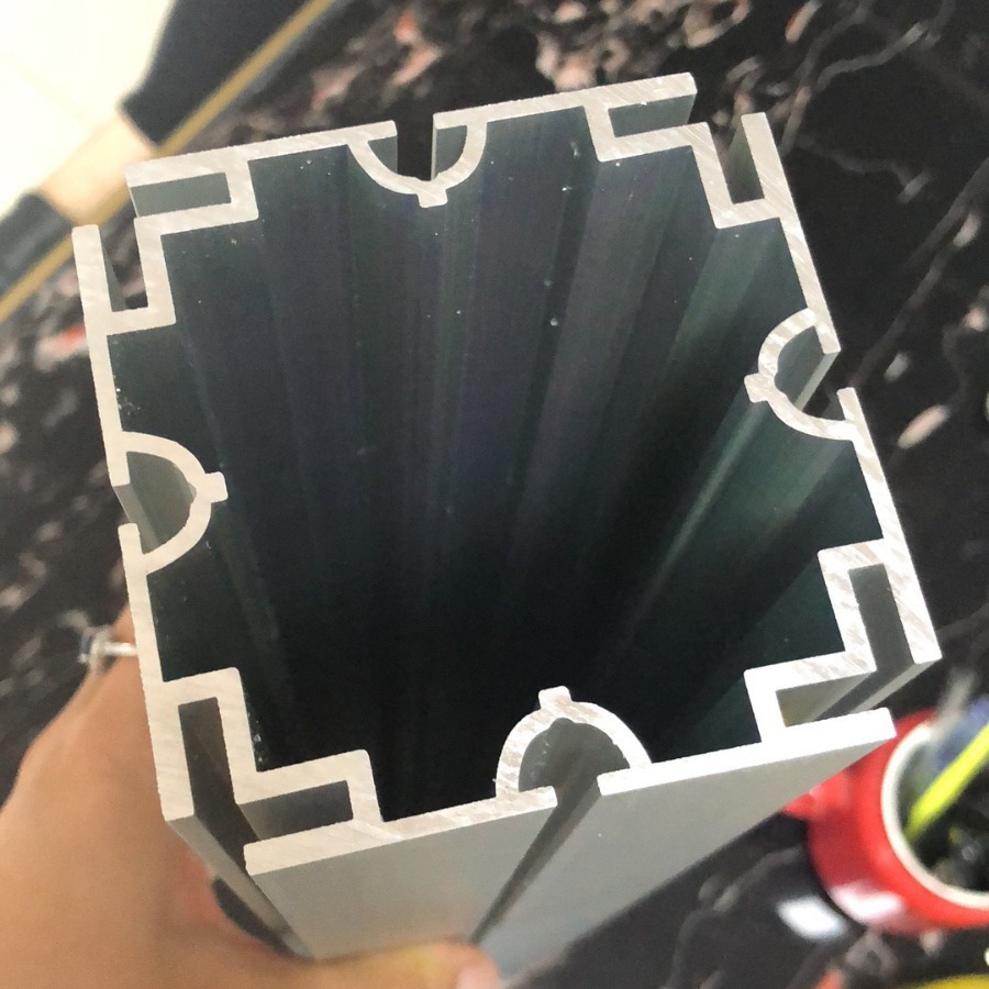8分卡布方柱 特装展会搭建方柱铝料 八分12槽八边卡布铝材厂家