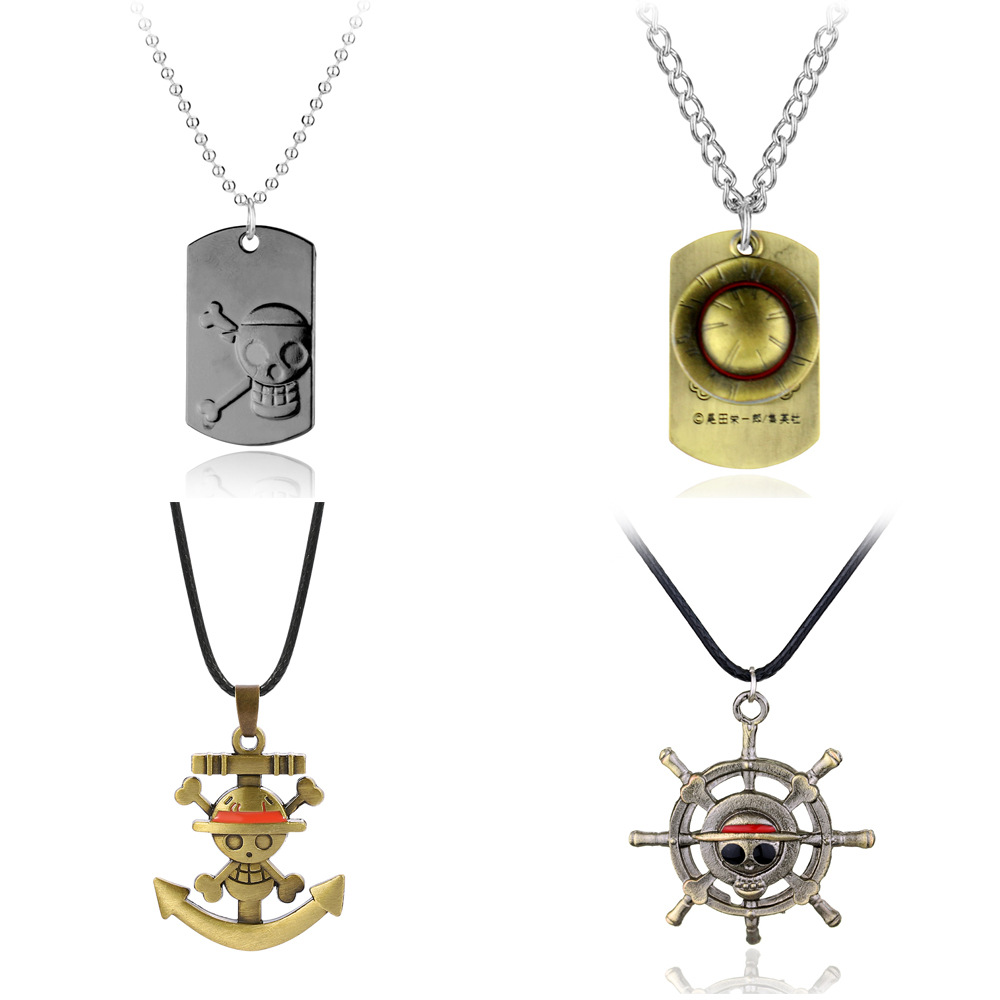one piece 海贼王船舵标志项链热门动漫周边饰品热卖