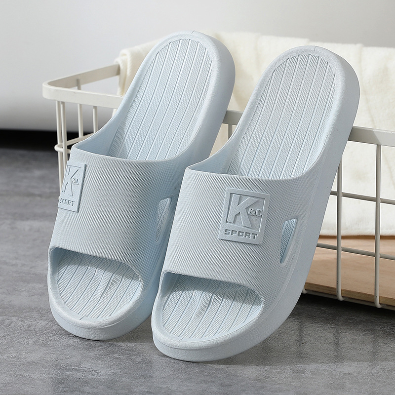 Summer New Slippers Women's Home Couple Indoor Bath Home Men's Thick Bottom Deodorant and Non-Slip Bathroom Slippers