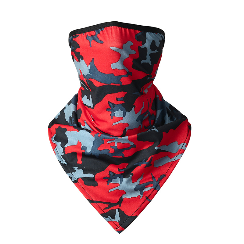 Summer Ice Silk Ear-Hanging Triangular Binder Mask Quick-Drying Breathable Outdoor Riding Sun Protection Scarf Multifunctional Magic Headband