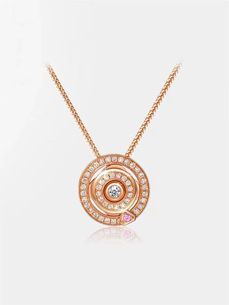 曼卡龙指爱针项链520不偏不倚我只爱你情人节就送指爱针2022款