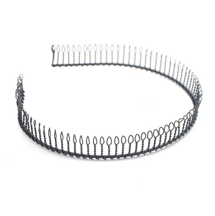 铁丝发箍发网黑色金属发箍男女发卡全齿头箍