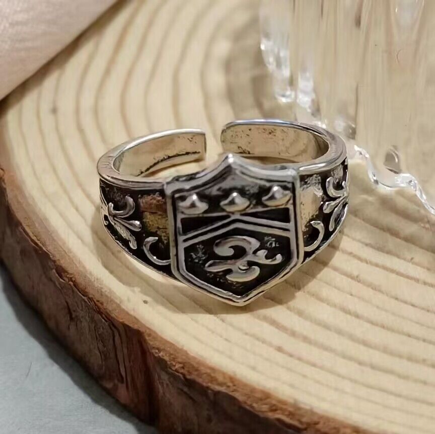 泰银初代家庭教师彭格列戒指环男云戒复古潮流个性时霸气嘻哈戒指