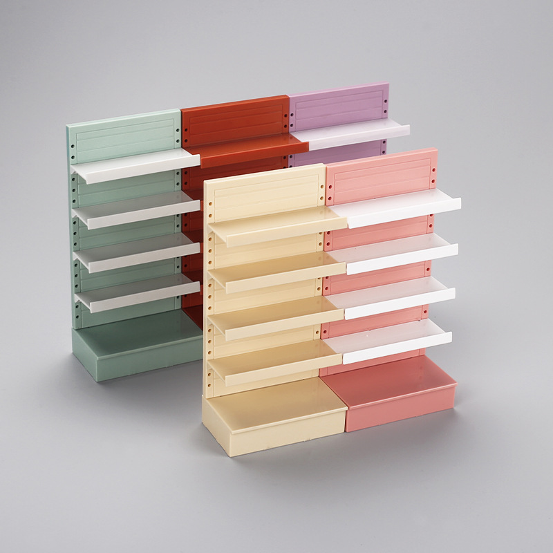 儿童超市小货架过家家玩具微缩食玩娃娃屋迷你商品零食陈列架模型