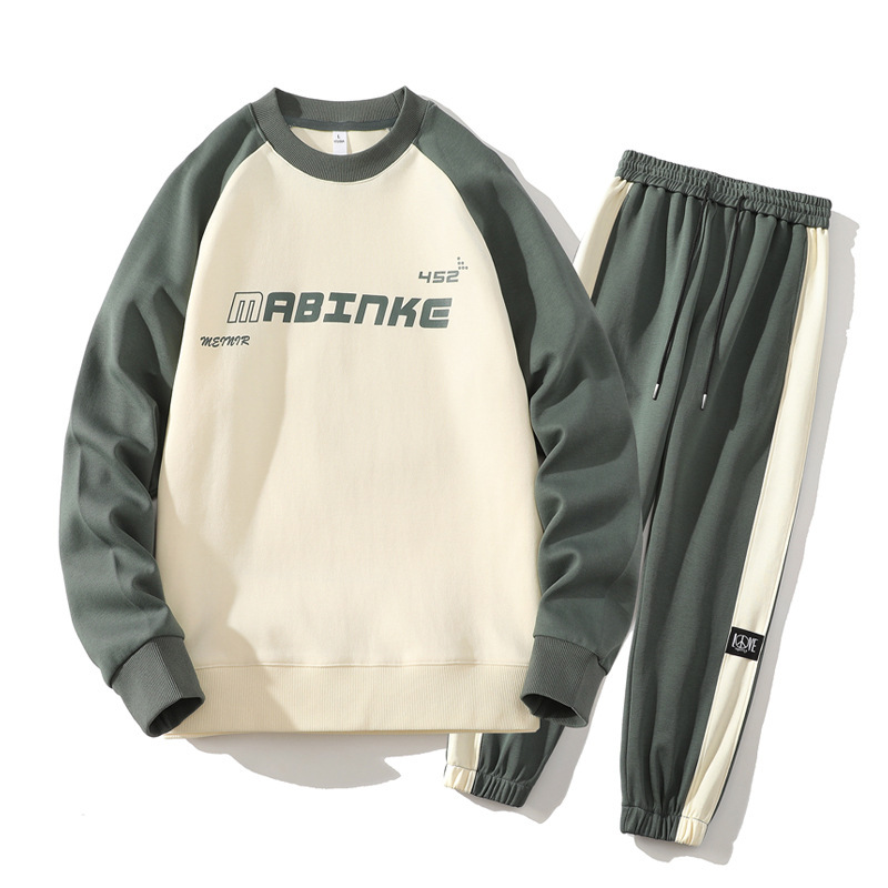 秋装学生休闲卫衣套装帅气潮流搭配男装2024新款春秋季宽松运动服