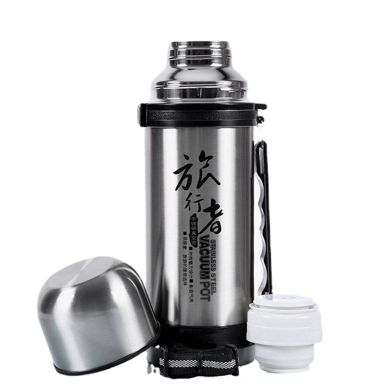 Large 1200 Ml Water Cup Travel Pot Thermos Cup Stainless Steel Travel Cup Iron Outdoor Thermos Gift