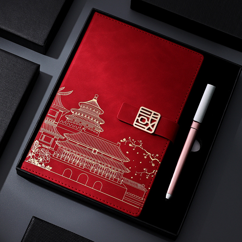 Qindeli Palace Museum National Fashion A5 Notebook Gift Business Notebook Gift Set B5 Notebook Gift Wholesale