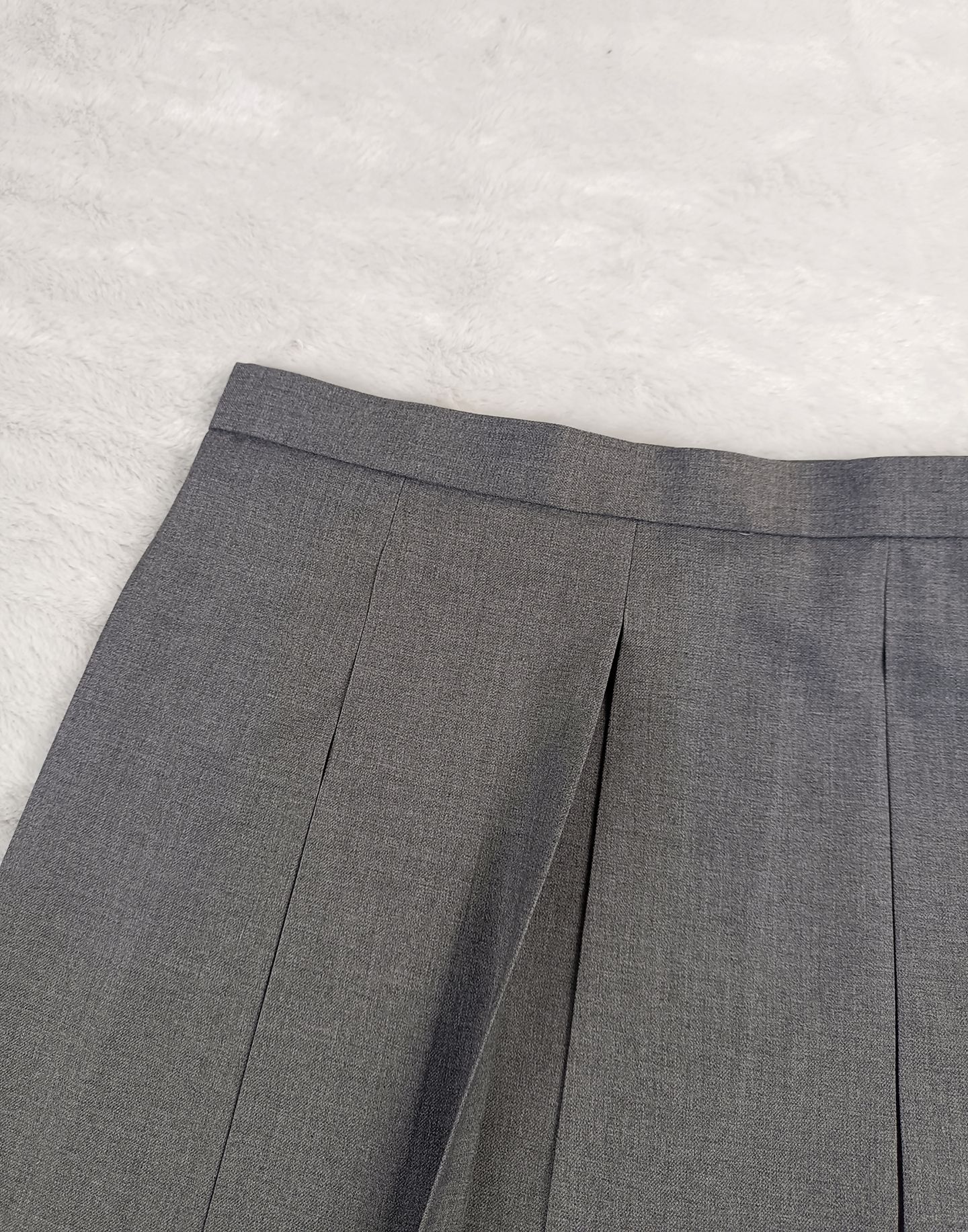 【灰色八箱褶】日系正统日常款tr纯色百褶裙学院风厂家批发 3长度