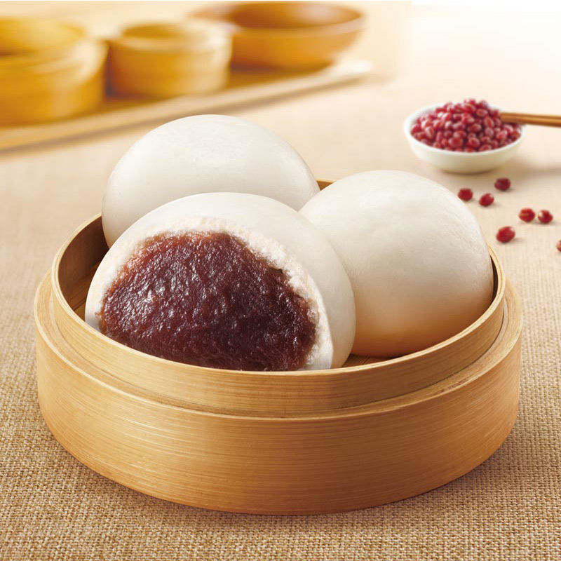 豆沙包.kg约个早餐速冻半成品包子酒店餐饮批发豆沙包子
