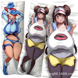 神奇宝贝日本动漫来图diy制作同人等身抱枕数码印花亚马逊速卖通