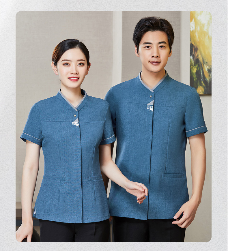 保洁工作服短袖商场物业清洁工服装酒店宾馆客房pa阿姨工衣夏装女