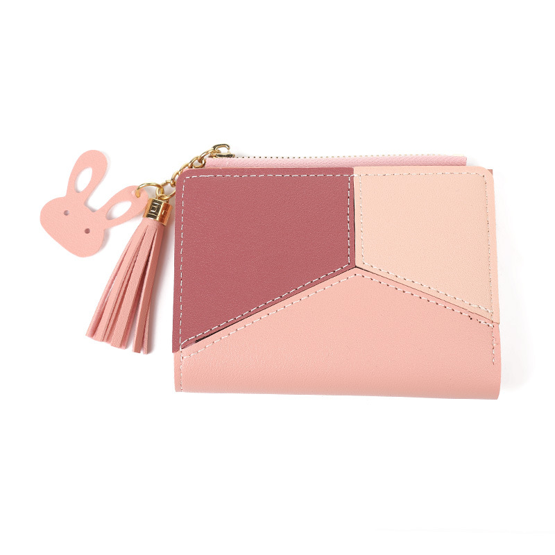 Women's Short Wallet Special-Interest Design Thin Wallet with Zipper Small and Simple Student Wallet Fashion Japanese Style