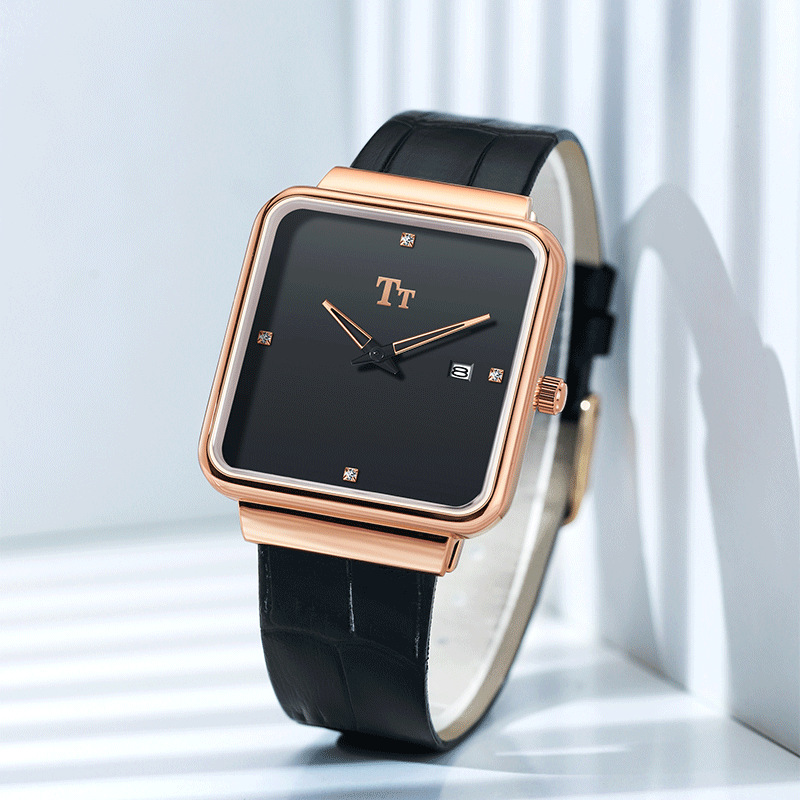 tt/天塔腕表超薄手表女学生韩版简约时尚潮流石英表 硅胶表带女表