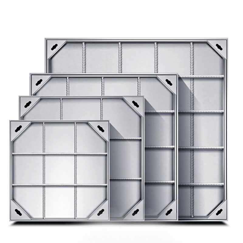 井盖不锈钢隐形圆形方形格栅装饰304污水沙井盖板下水道篦子市