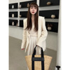 2023 New summer spring RIN Thirteen Women's wear Korean Edition Simplicity temperament Frenum Linen suit R30030