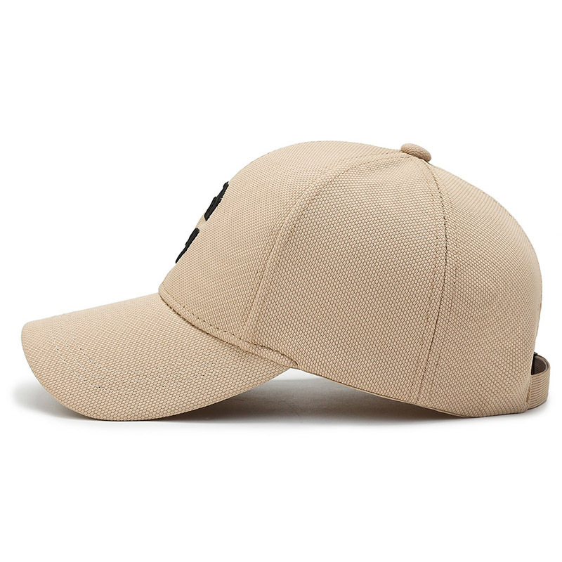 Embroidered C Letter Baseball Cap Hard Top Hat Outdoor Sun Hat Korean Style Men's and Women's Ins Curved Brim Face-Looking Small Peaked Cap