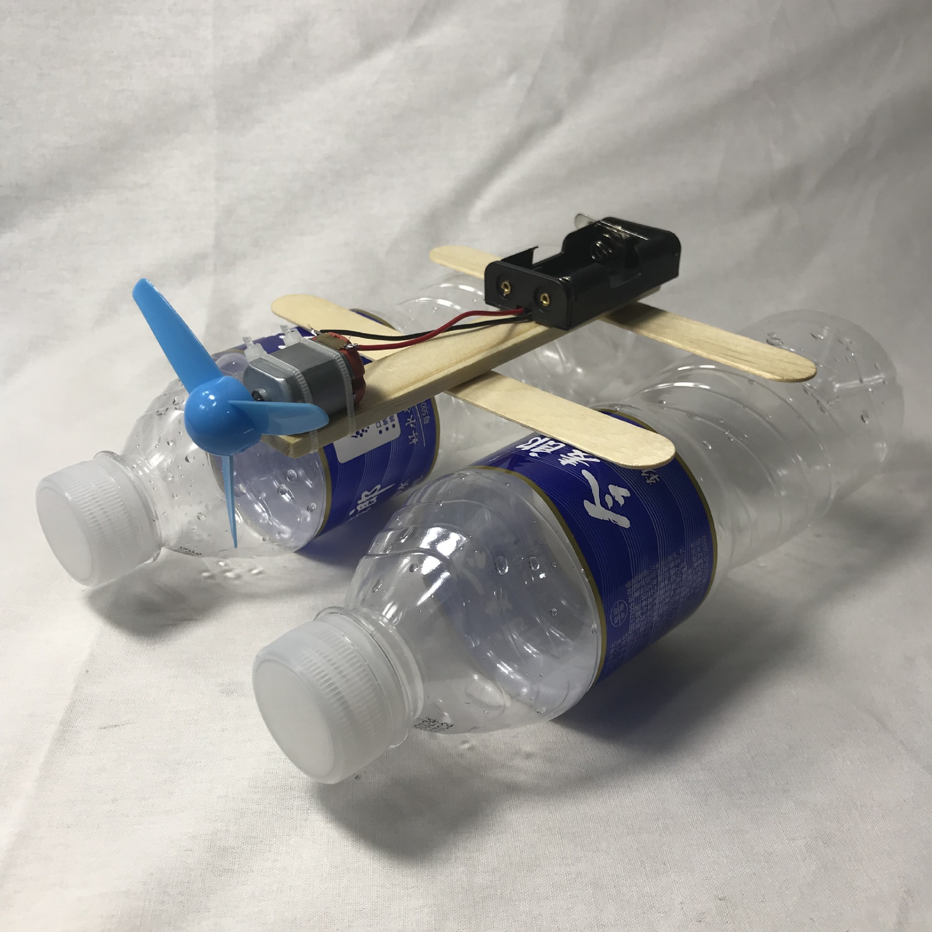 自制空气动力船快艇双体diy科技小制作手工物理发明实验模型玩具