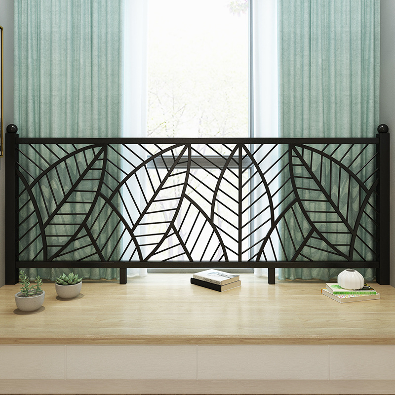 北欧铁艺楼梯护栏扶手室内外栏杆入户复式阁楼阳台围栏杆装饰简约