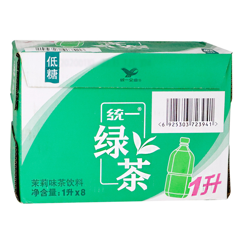 商品描述产品认证否储存条件常温包装规格统一绿茶1l*8瓶包装方式包装