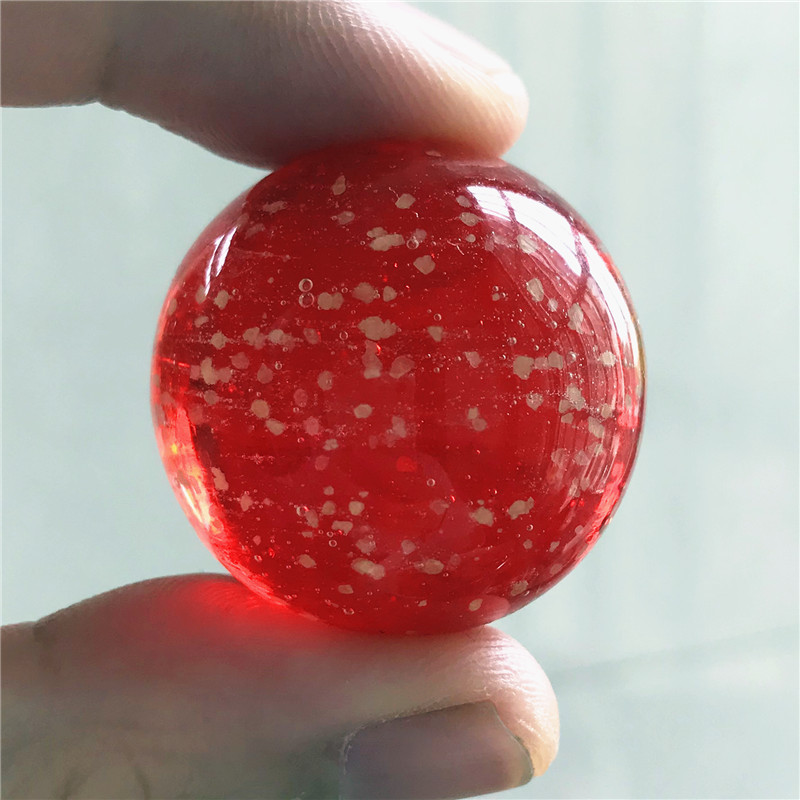 3cm大夜光彩色玻璃球弹珠夜明珠波子溜溜儿童玩具发光珠工艺品